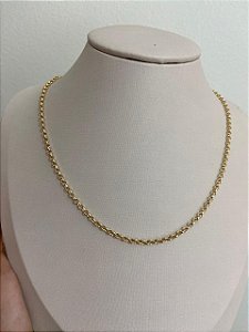 COLAR DOURADO CHOCKER ELO PORTUGUÊS