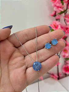 CONJUNTO REDONDO PEDRA AZUL