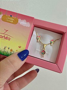 CONJUNTO INFANTIL PIRULITO DOURADO