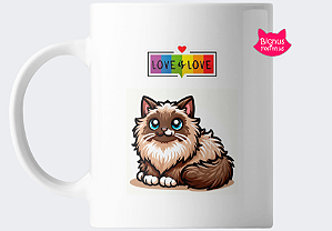 Caneca "love is love" Pride