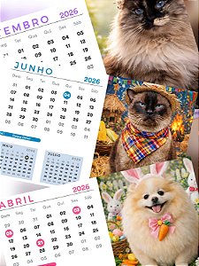 Calendário de mesa 2026