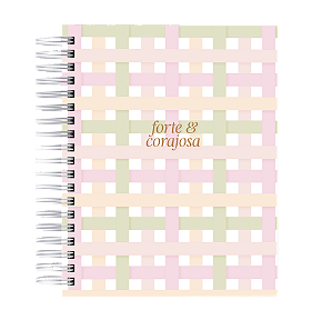 Agenda Cristã: Forte e Corajosa - Quadriculada