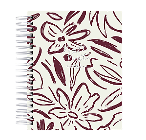 Planner: Floral Bordô