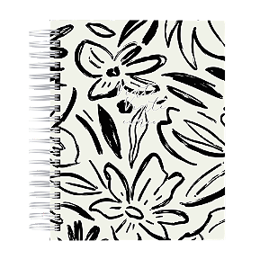 Planner: Floral Preto