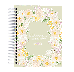 Caderno com Versículos: Ainda que Minha Mente - Verde