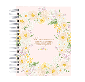 Planner Devocional: Ainda que Minha Mente - Rosa