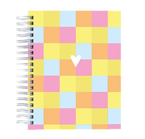 Caderno Pautado: Quadriculado Cores