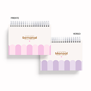 Duo Planner - Rosa e Lilás