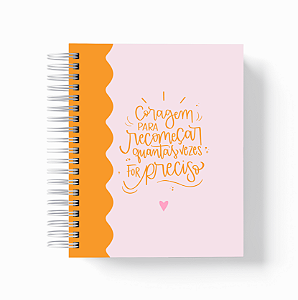 Caderno Pautado | Coragem para recomeçar - Ondas