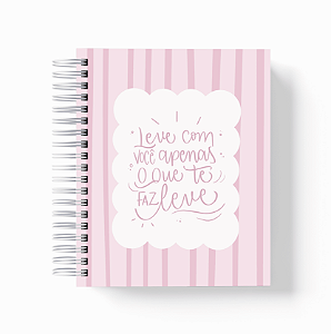 Caderno Pautado | Leve com Você - Rosa