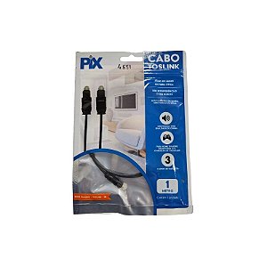 Cabo Toslink 1M Preto Pix