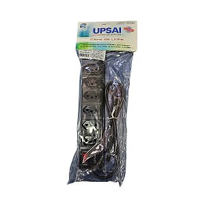 Filtro de Linha 6 Tomadas Bivolt Com Chave Liga/Desliga Upsai