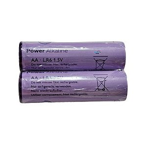 Pilha AA LR6 1.5V Power Alkaline Roxa Kit 2pçs