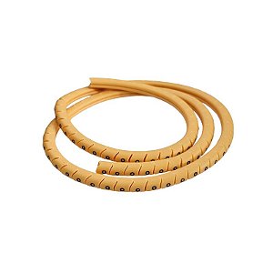 Anilha Identificadora Marcador de Cabos Furo 3Mm Número 0