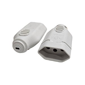 Tomada Fêmea Desmontável 3 Pinos 20A 250V Ilumi