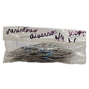 Resistores Diversos 1/4W 1%  Kit 100pçs