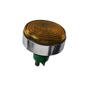 Botão Sinalizador 30Mm Redondo Amarelo