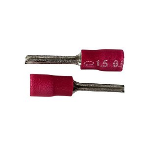 Terminal Ilhós Tipo Fino 0.5-1.5 Vermelho