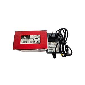 Fonte Chaveada Para Uso Geral 9V 2A 18W Plug P4 Mxt