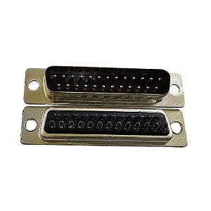 Conector DB25 Macho Solda Fio 180º
