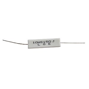 Resistor 15R 10W 5% Axial Porcelana