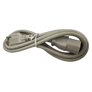 Cabo de Força 3 Pinos 10A 125V E91072 WTP-003D/WTP-001D 1,3 Metros