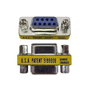 Adaptador Slim DB9 Fêmea x DB9 Femea