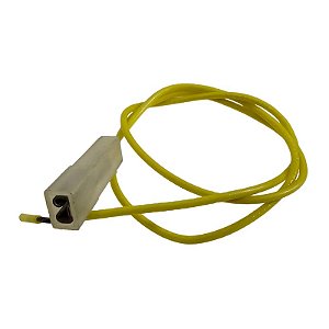 Rabicho 1Via Fêmea Plug Jst 28Cm Amarelo