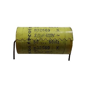 Capacitor Poliéster 2,0uF x 400V Axial B32669 Epcos