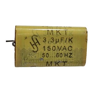 Capacitor Poliéster 3,3uF x 150V 50/60HZ Axial Thonson