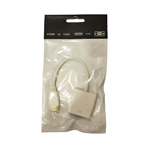 Adaptador HDMI Macho x VGA Fêmea 1080P