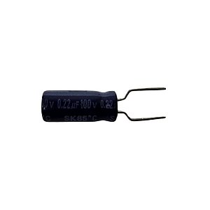 Capacitor Eletrolítico 0,22uF x 100V 85° Teapo