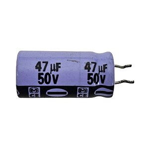 Capacitor Eletrolítico 47uf x 50V RD 85º Mce