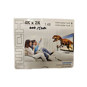 Splitter Hdmi 4K x 2K 1x2 1.4B Full Hd 1080P