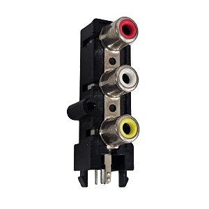 Borne Rca Triplo Vertical