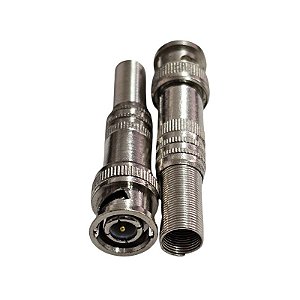 Conector BNC Macho Com Mola 6mm