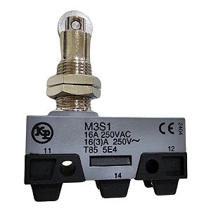 Micro Chave Fim de Curso 16A 250V M3S1 Com Roldana Kap