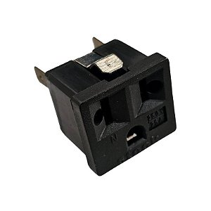 Tomada de Força 3 Pinos Chatos 25A 250V Steck