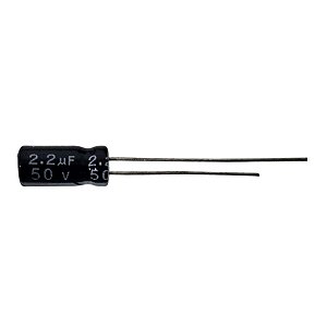 Capacitor Eletrolítico 2,2uF x 50V RD 105º 5DX11A Jwco