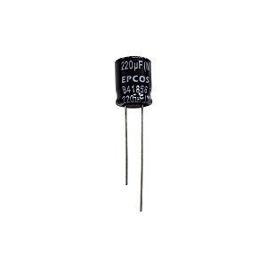 Capacitor Eletrolítico 220uF x 35V RD 105º B41856 Epcos