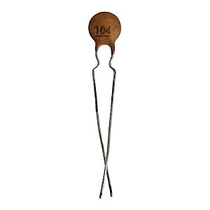 Capacitor Cerâmico 100K x 50V = 104 Terminal Longo