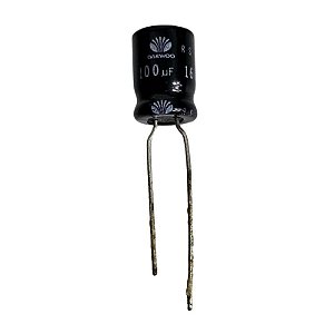 Capacitor Eletrolítico 100uF x 16V RD 85º Daewoo