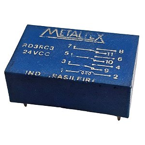 Rele RD3RC3 24Vcc 11 Terminais Metaltex
