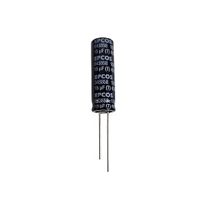 Capacitor Eletrolítico 15uF x 450V RD 105º B43858 Epcos