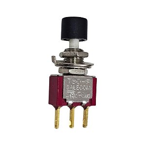 Chave Push Boton 1A 120V 3Terminais T80-P Salecom