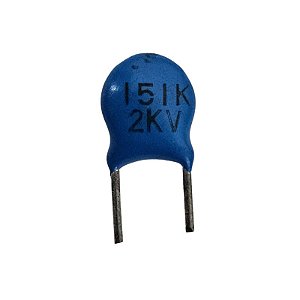 Capacitor Cerâmico 150pF x 2KV = 151K 2KV