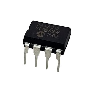 Circuito Integrado 24AA512-I/P Dip8 Microchip