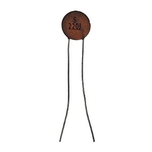 Capacitor Cerâmico 22pF x 50V = S 220J
