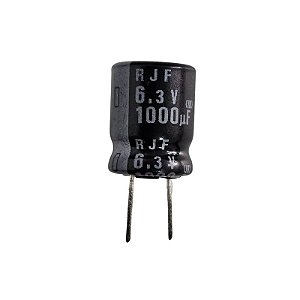 Capacitor Eletrolítico 1000uF x 6,3V RD 105º Elna