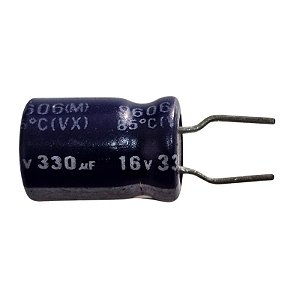 Capacitor Eletrolítico 330uF x 16V RD 85º Taicon